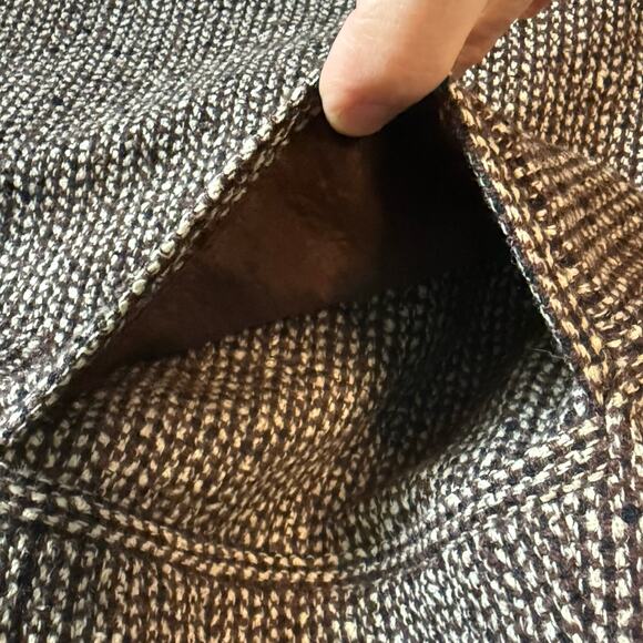 A Line Anne Klein Women's Brown Wool Vest Button Down Women's Size 6 Vintage 90s - Picture 5 of 11